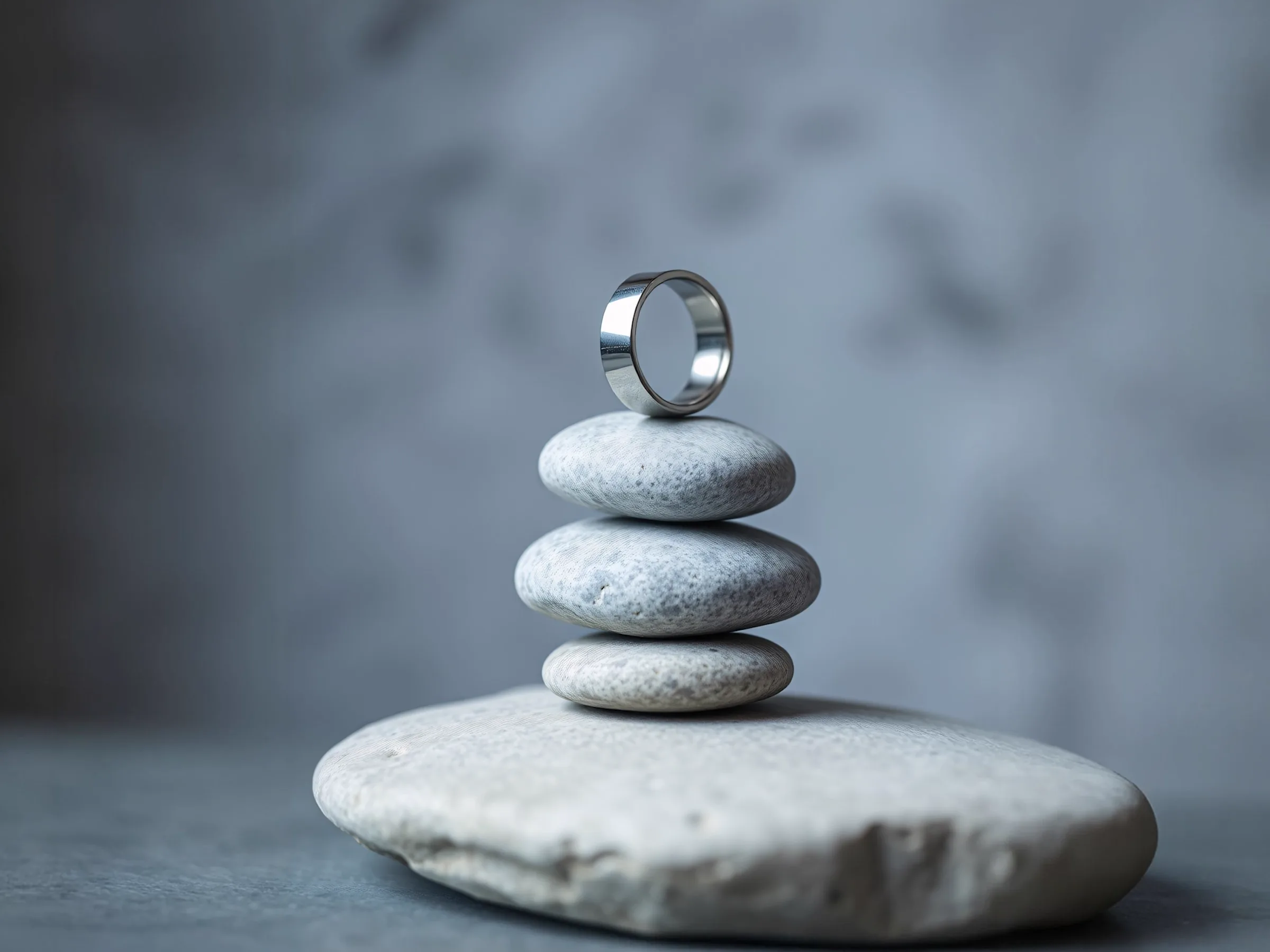 A glass sphere balanced on a stack of smooth river stones, beside the 95 brands we have worked with