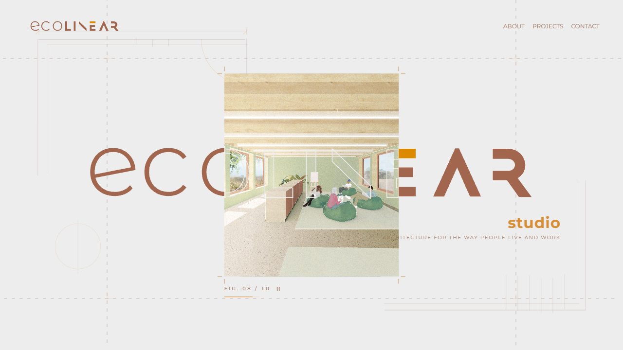 ecoLINEAR Studio - live website we built