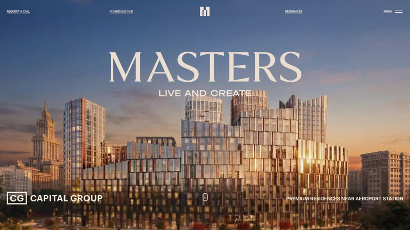 Masters — Live and Create - live website we built