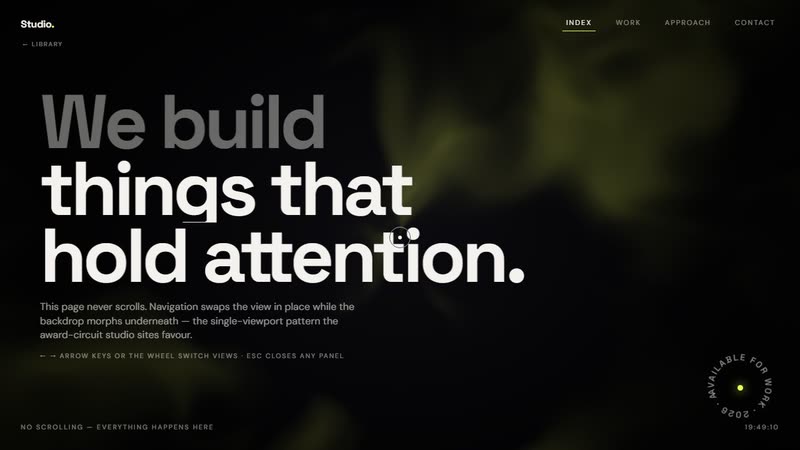 Studio - live website we built