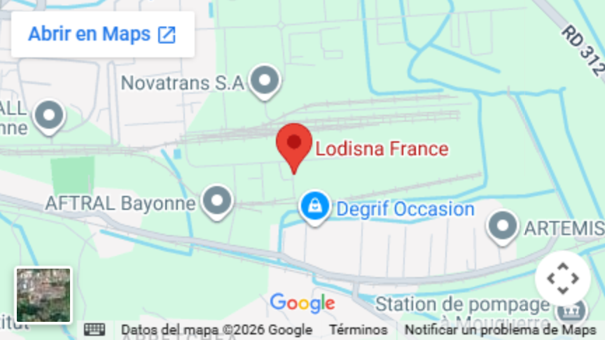 Map of Lodisna France in Mouguerre, France